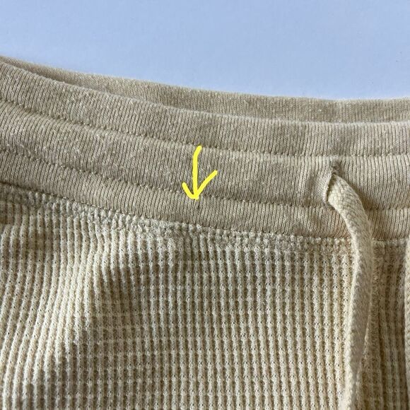 Aritzia Tna Waffle Jogger Butter Yellow Small - Picture 13 of 14